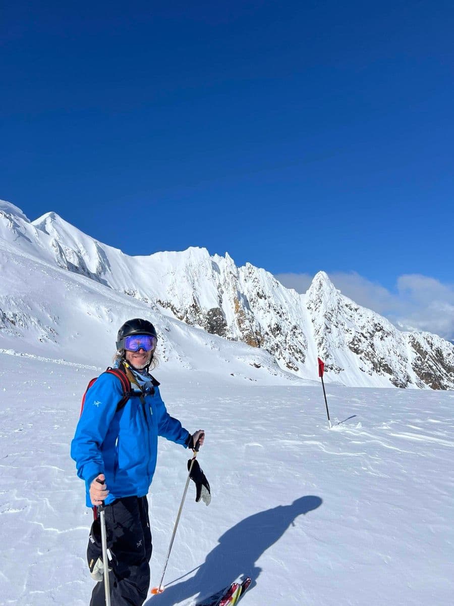 Andrew J. on a CMH heli-ski trip in British Columbia